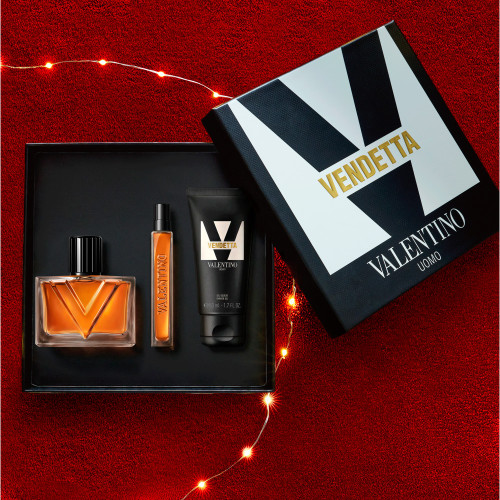 Vendetta Uomo Gift Set – Woody, spicy, amber Eau de Parfum for men VALENTINO 